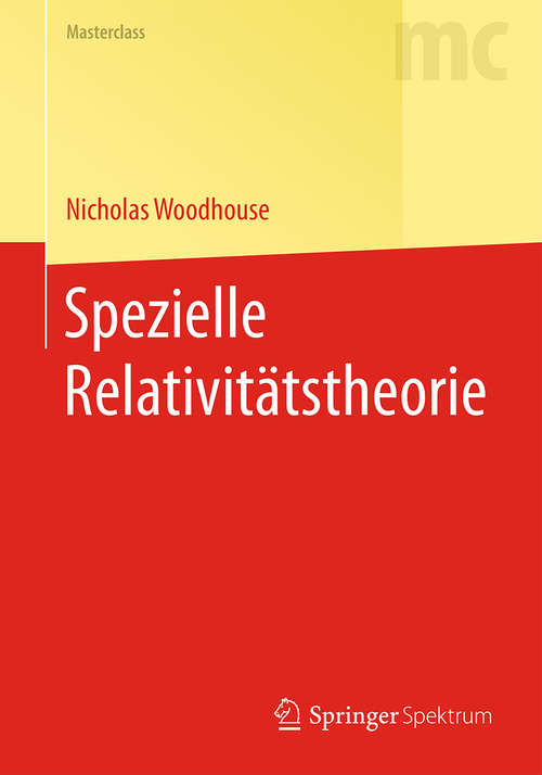 Book cover of Spezielle Relativitätstheorie