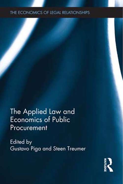 Book cover of The Applied Law and Economics of Public Procurement: Applied Law And Economics Of Public Procurement (The Economics of Legal Relationships)