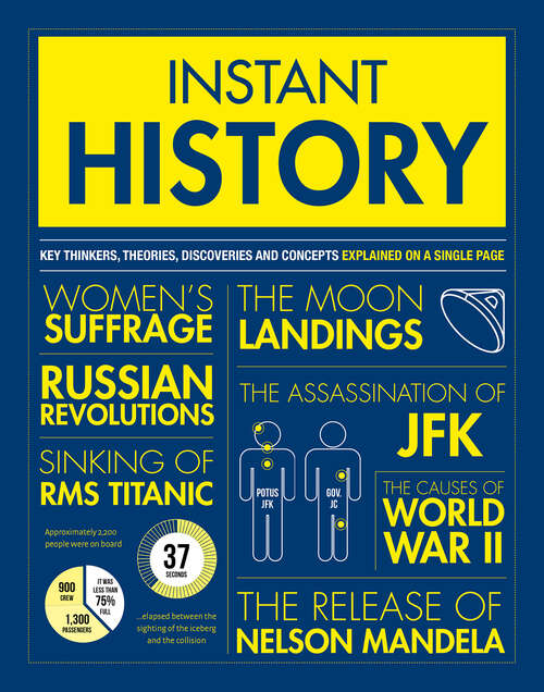 Book cover of Instant History: Key Thinkers, Theories, Discoveries and Concepts Explained on a Single Page (Instant Knowledge)