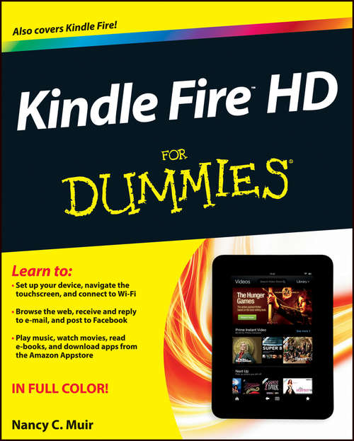 Book cover of Kindle Fire HD For Dummies (2)