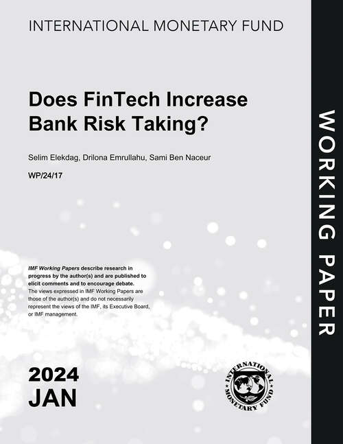 Book cover of Does FinTech Increase Bank Risk Taking? (Imf Working Papers)