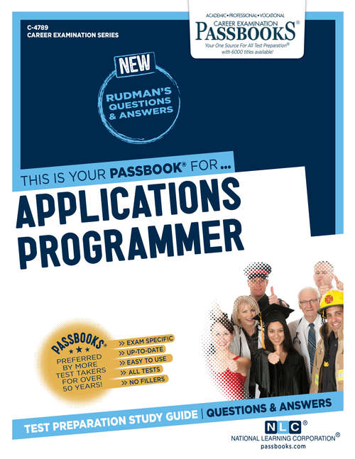 Book cover of Applications Programmer: Passbooks Study Guide (Career Examination Series)