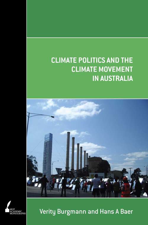 Book cover of Climate Politics and the Climate Movement in Australia