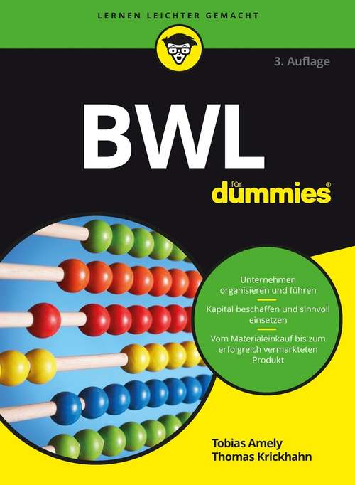 Book cover of BWL für Dummies (3. Auflage) (Für Dummies)