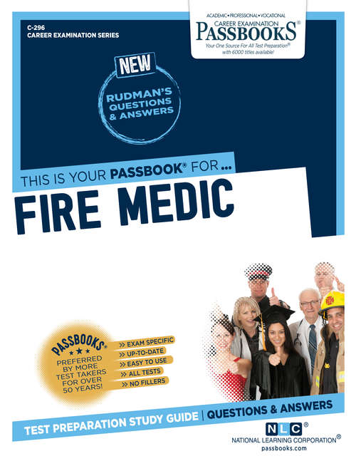 Book cover of Fire Medic: Passbooks Study Guide (Career Examination Series)