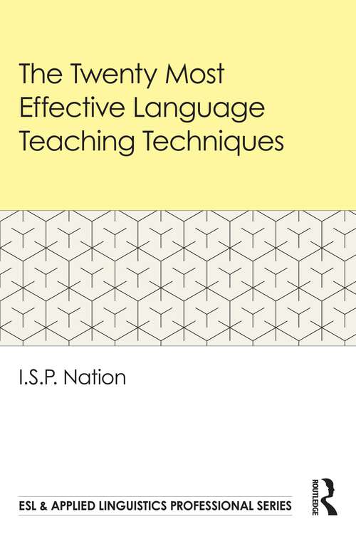 Book cover of The Twenty Most Effective Language Teaching Techniques (ISSN)