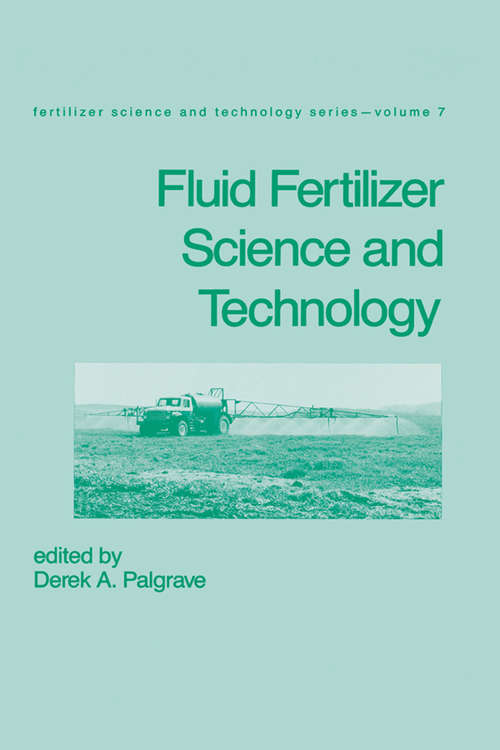 Book cover of Fluid Fertilizer Science and Technology: Proceedings No 514