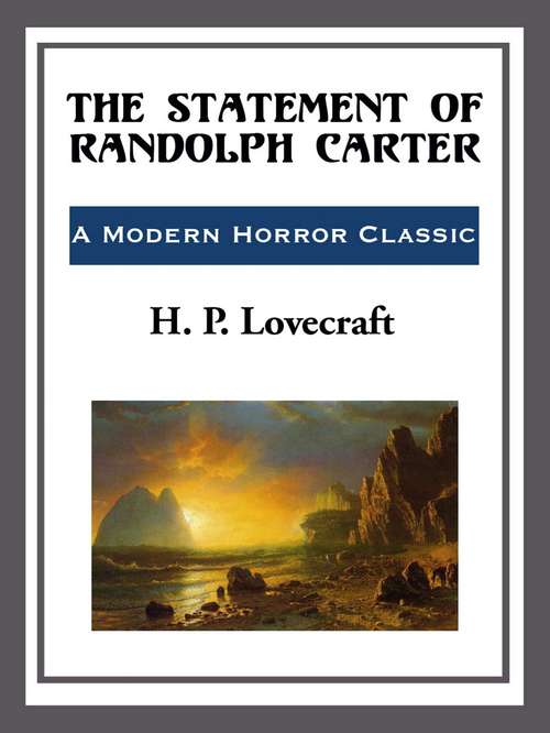 Book cover of The Statement of Randolph Carter