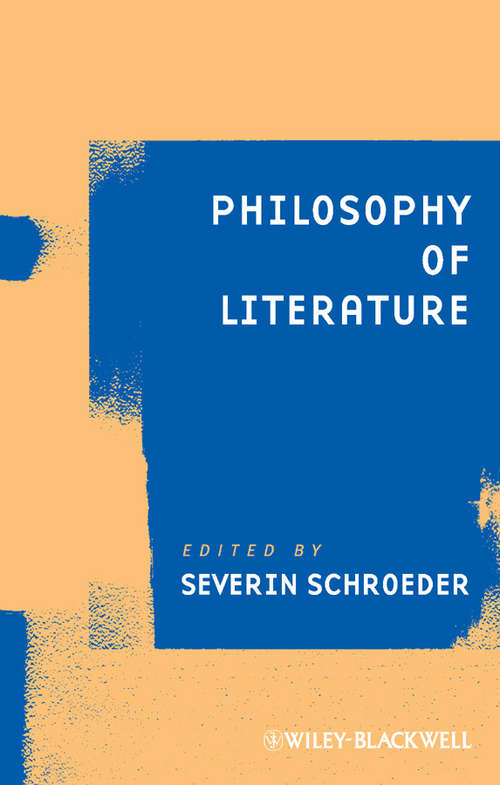 Book cover of Philosophy of Literature (Ratio Special Issues #7)