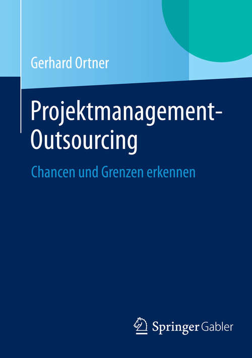 Book cover of Projektmanagement-Outsourcing