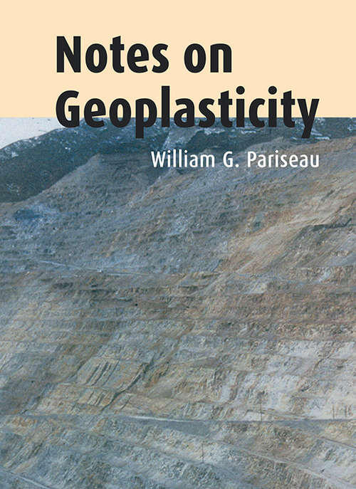 Book cover of Notes on Geoplasticity