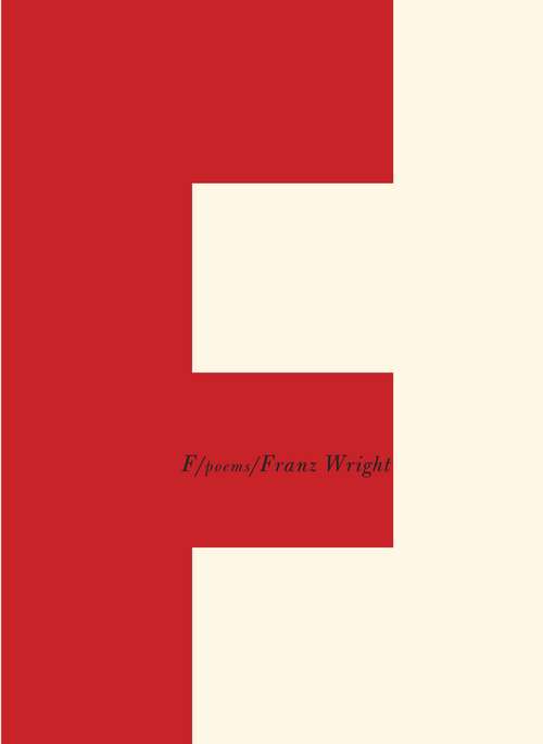 Book cover of F: Poems