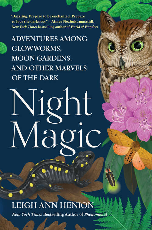 Book cover of Night Magic: Adventures Among Glowworms, Moon Gardens, and Other Marvels of the Dark