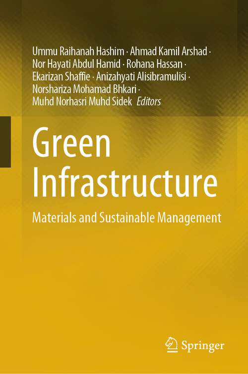 Book cover of Green Infrastructure: Materials and Sustainable Management (1st ed. 2023)