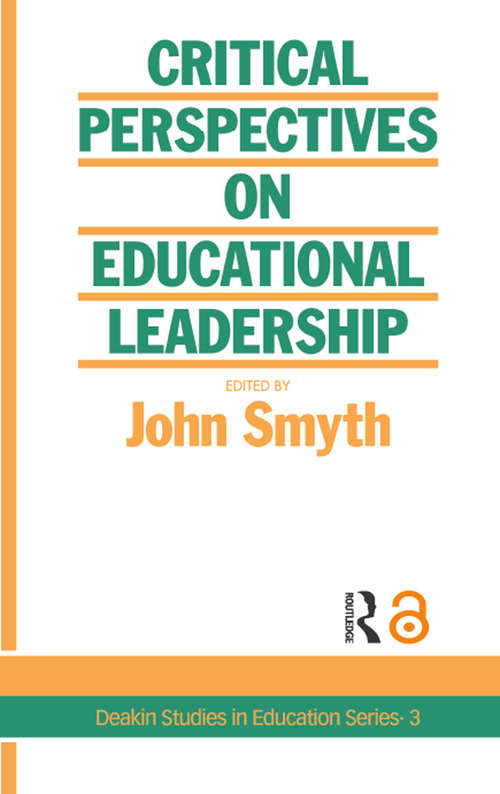 Book cover of Critical Perspectives On Educational Leadership