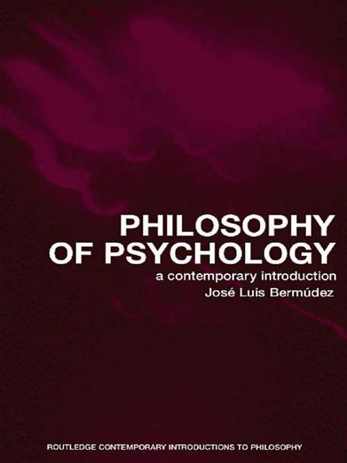 Book cover of Philosophy of Psychology: A Contemporary Introduction