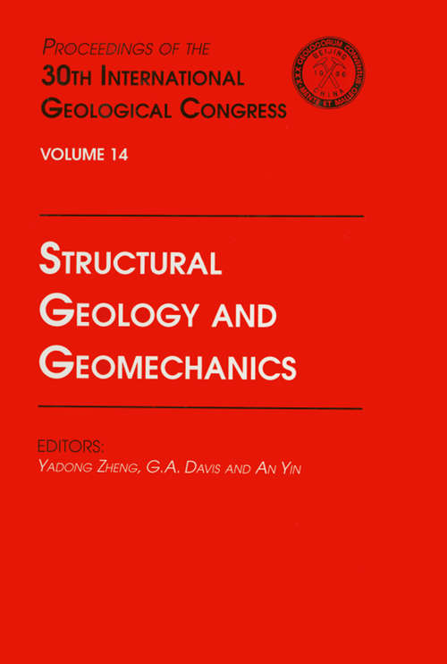 Book cover of Structural Geology and Geomechanics: Proceedings of the 30th International Geological Congress, Volume 14