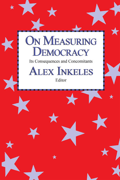 Book cover of On Measuring Democracy: Its Consequences and Concomitants: Conference Papers