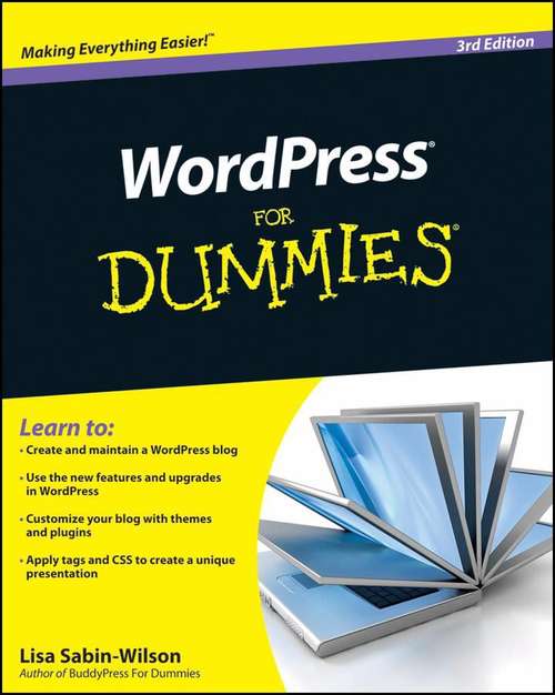 Book cover of WordPress For Dummies, 3rd Edition