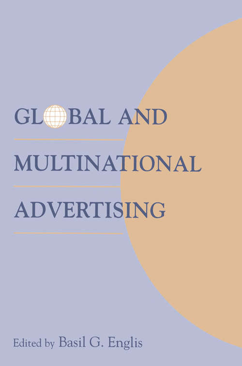 Book cover of Global and Multinational Advertising