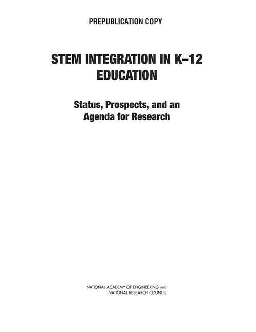 Book cover of STEM Integration in K-12 Education