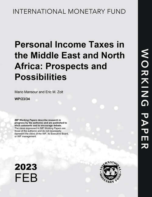 Book cover of Personal Income Taxes in the Middle East and North Africa: Prospects and Possibilities