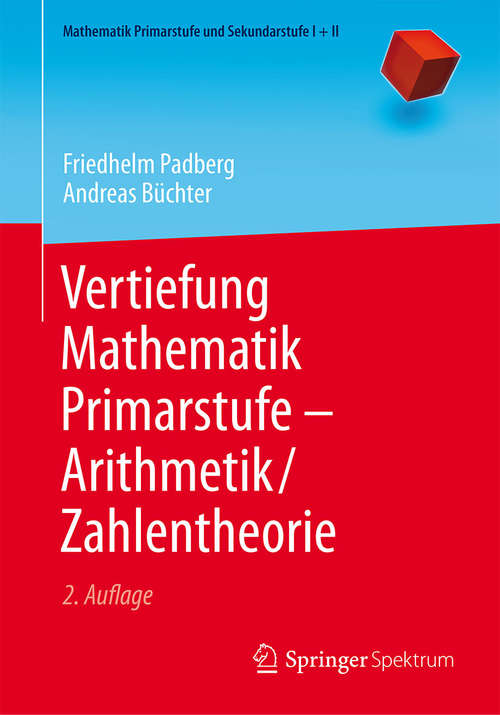 Book cover of Vertiefung Mathematik Primarstufe -- Arithmetik/Zahlentheorie