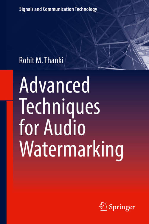 Book cover of Advanced Techniques for Audio Watermarking (1st ed. 2020) (Signals and Communication Technology)