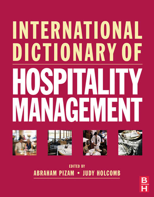 Book cover of International Dictionary of Hospitality Management