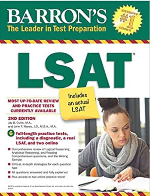 Book cover of LSAT: With Online Tests (Second Edition)