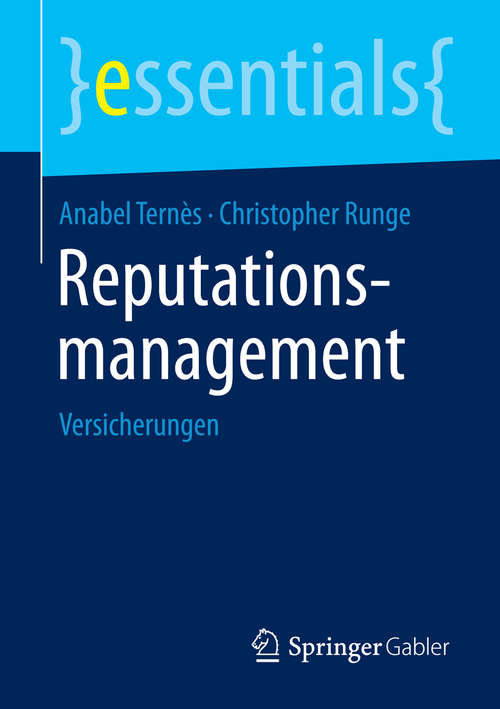 Book cover of Reputationsmanagement: Versicherungen (essentials)