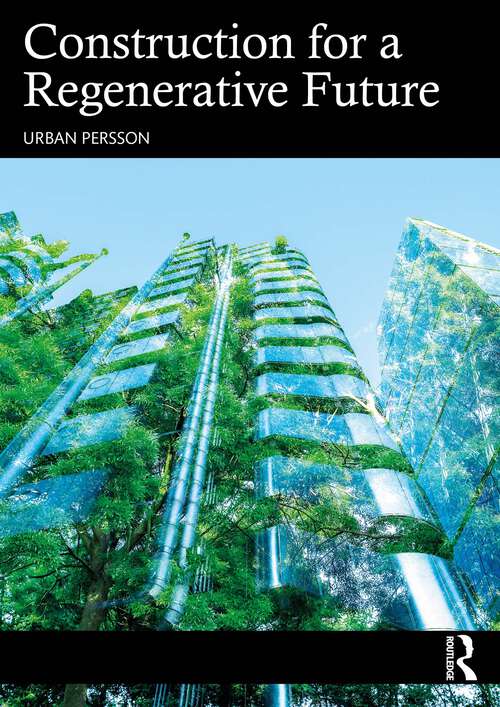 Book cover of Construction for a Regenerative Future