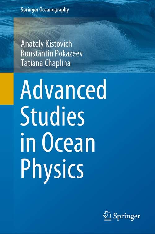 Book cover of Advanced Studies in Ocean Physics (1st ed. 2021) (Springer Oceanography)