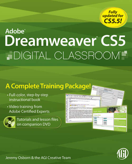 Book cover of Dreamweaver CS5 Digital Classroom