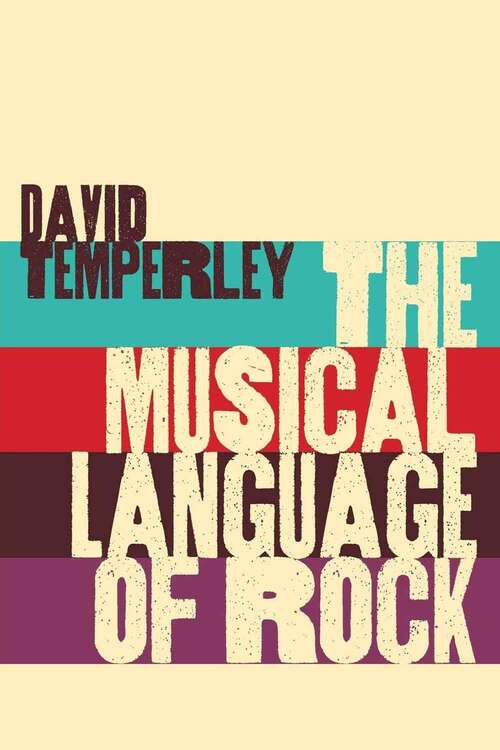 Book cover of The Musical Language Of Rock