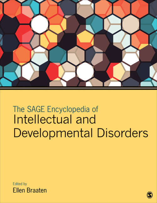 Book cover of The SAGE Encyclopedia of Intellectual and Developmental Disorders