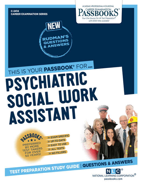 Book cover of Psychiatric Social Work Assistant: Passbooks Study Guide (Career Examination Series)