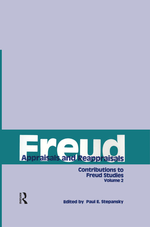 Book cover of Freud, V. 2: Appraisals and Reappraisals