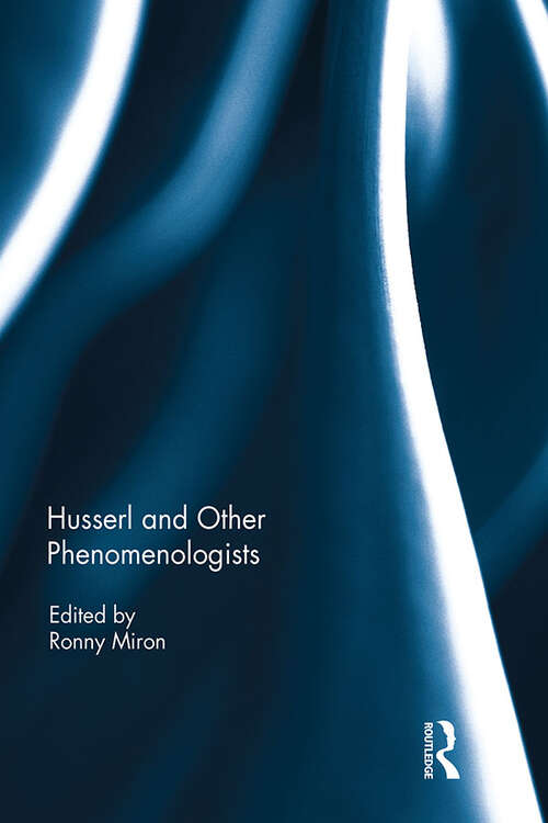 Book cover of Husserl and Other Phenomenologists