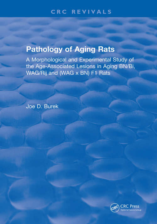 Book cover of Pathology Of Aging Rats