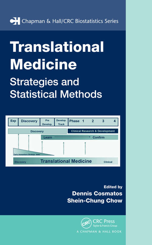 Book cover of Translational Medicine: Strategies and Statistical Methods