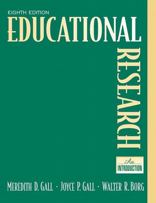 Book cover of Educational Research: An Introduction (Eighth Edition)