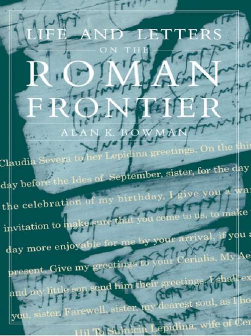 Book cover of Life and Letters from the Roman Frontier