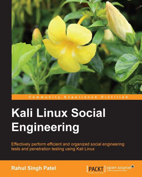 Book cover of Kali Linux Social Engineering