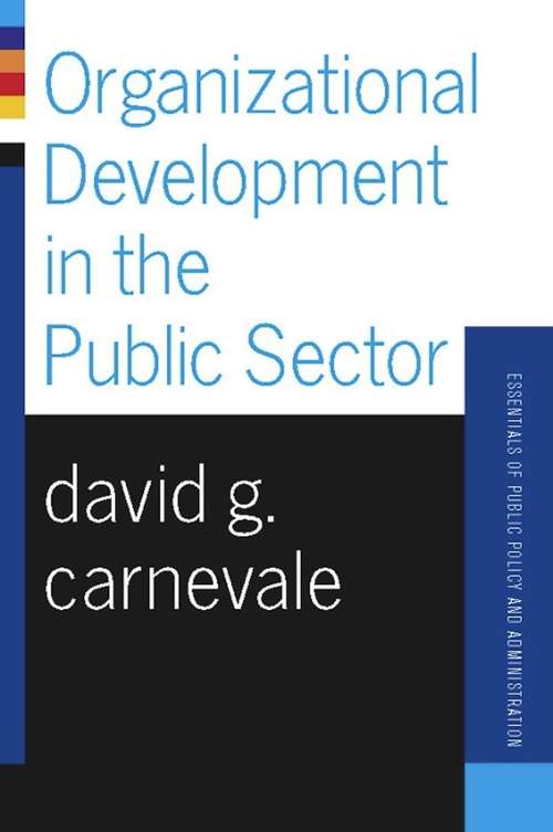 Book cover of Organizational Development in the Public Sector