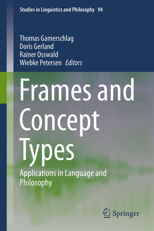 Book cover of Frames and Concept Types