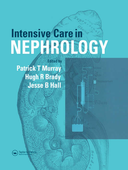 Book cover of Intensive Care in Nephrology (1)