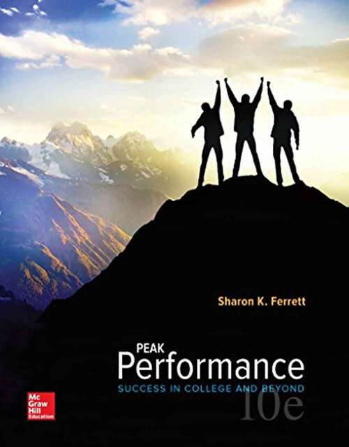 Book cover of Peak Performance: Success in College and Beyond (Tenth Edition)
