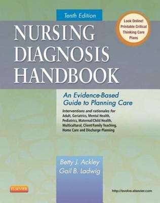Book cover of Nursing Diagnosis Handbook: An Evidence-Based Guide to Planning Care (10th Edition)