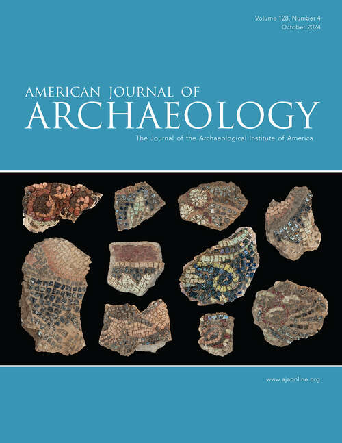 Book cover of American Journal of Archaeology, volume 128 number 4 (October 2024)